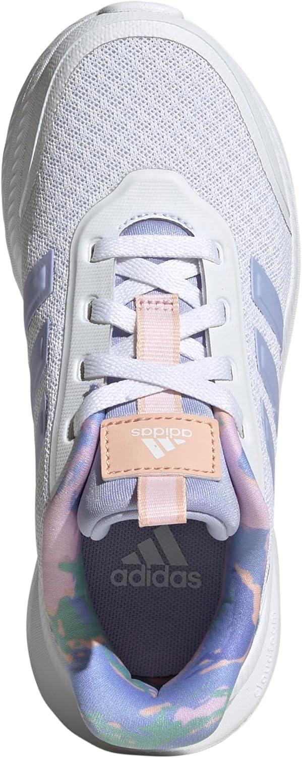 imageadidas Kids XPLR Path Elastic Lace ampamp Strap ShoesWhiteViolet ToneClear Pink