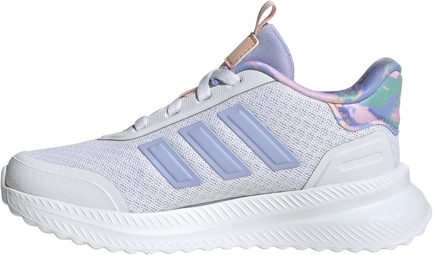 imageadidas Kids XPLR Path Elastic Lace ampamp Strap ShoesWhiteViolet ToneClear Pink