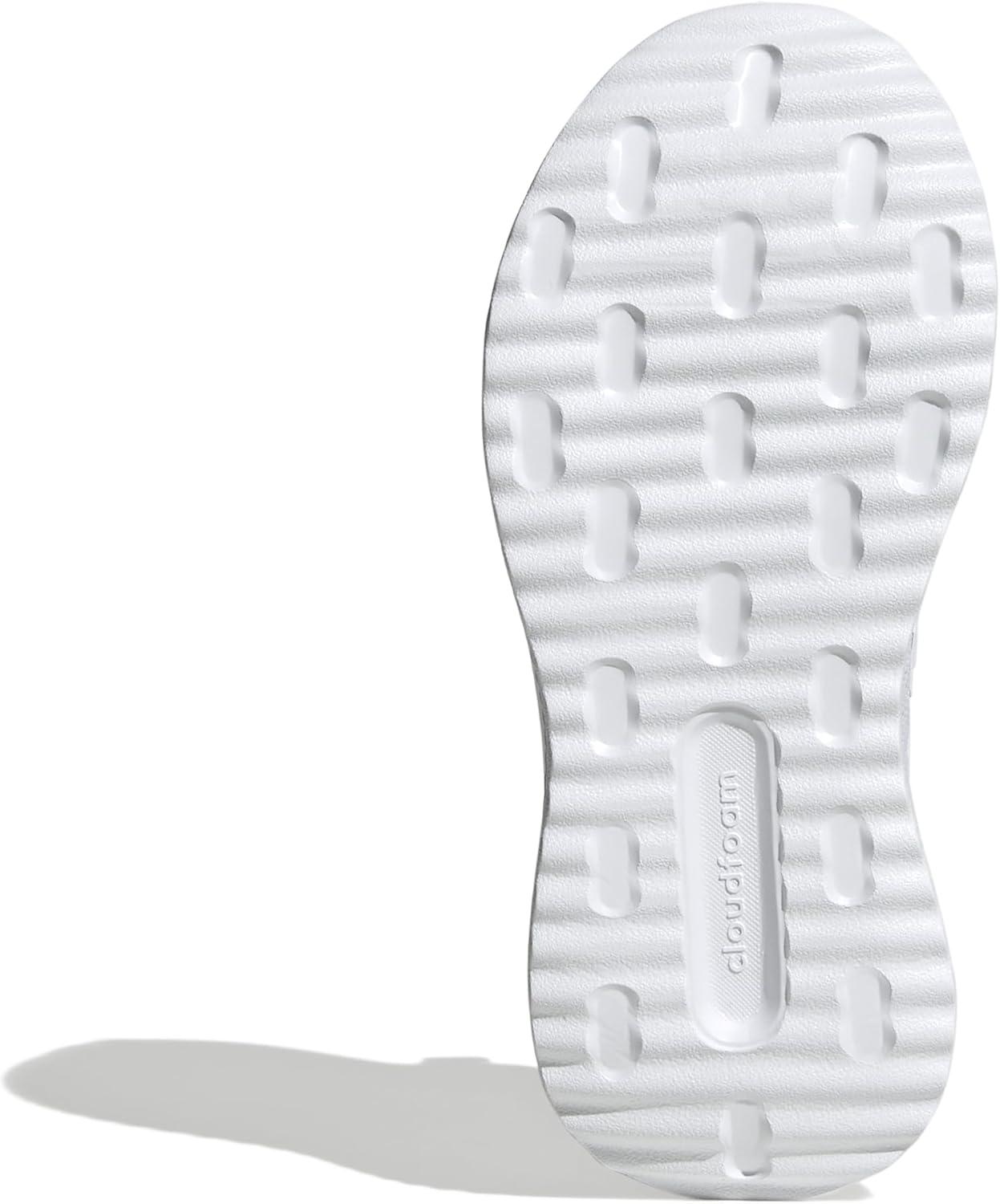imageadidas Kids XPLR Path Elastic Lace ampamp Strap ShoesWhiteWhiteGrey