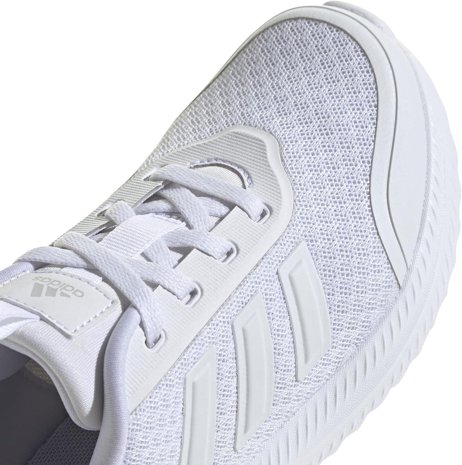 imageadidas Kids XPLR Path Elastic Lace ampamp Strap ShoesWhiteWhiteGrey