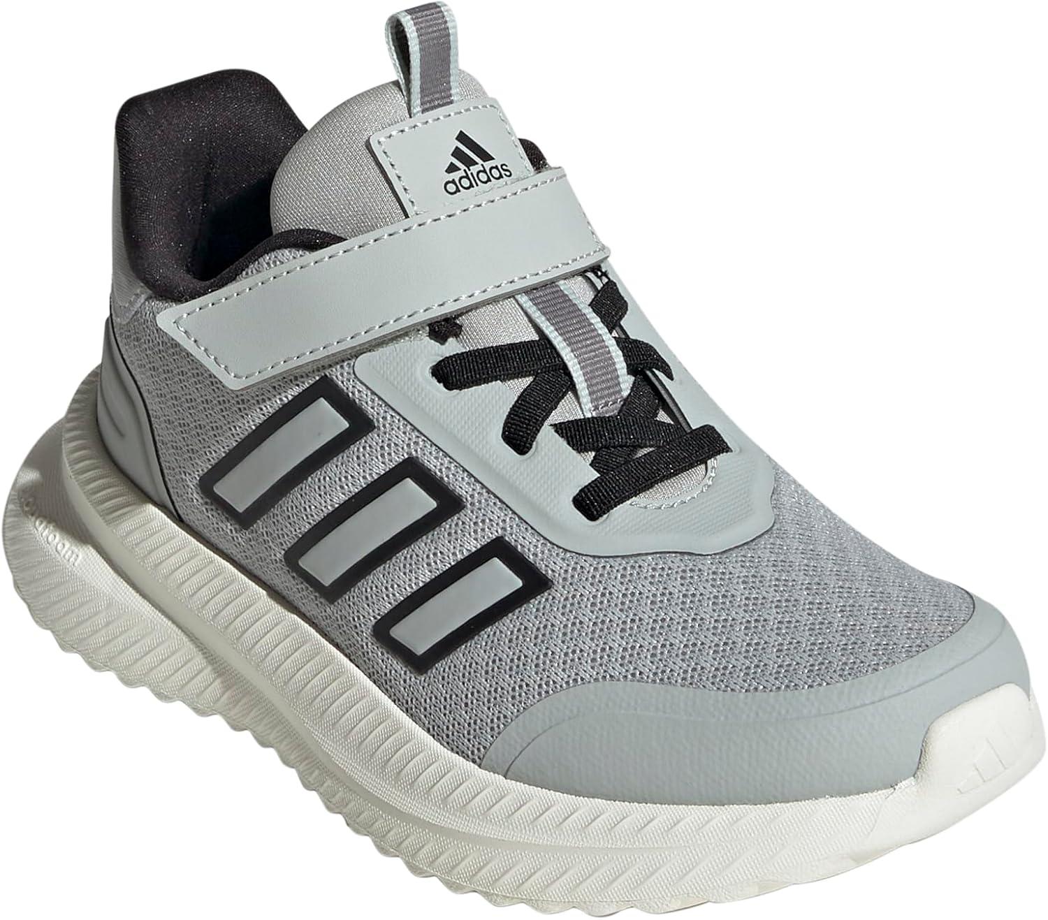 imageadidas Kids XPLR Path Elastic Lace ampamp Strap ShoesWonder SilverBlackGrey