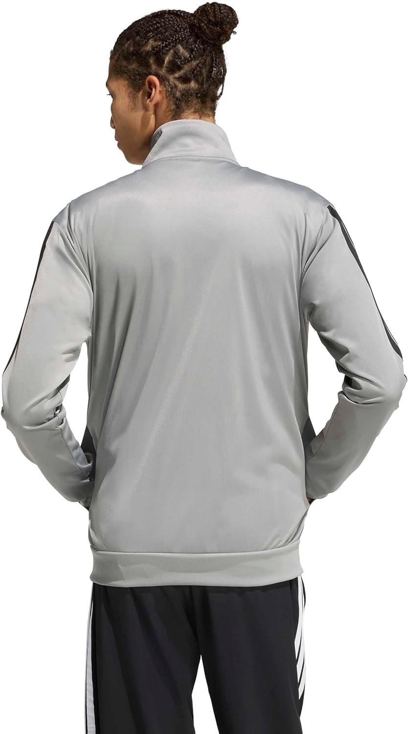 imageadidas Mens 3Stripes Tricot Track TopCh Solid Grey