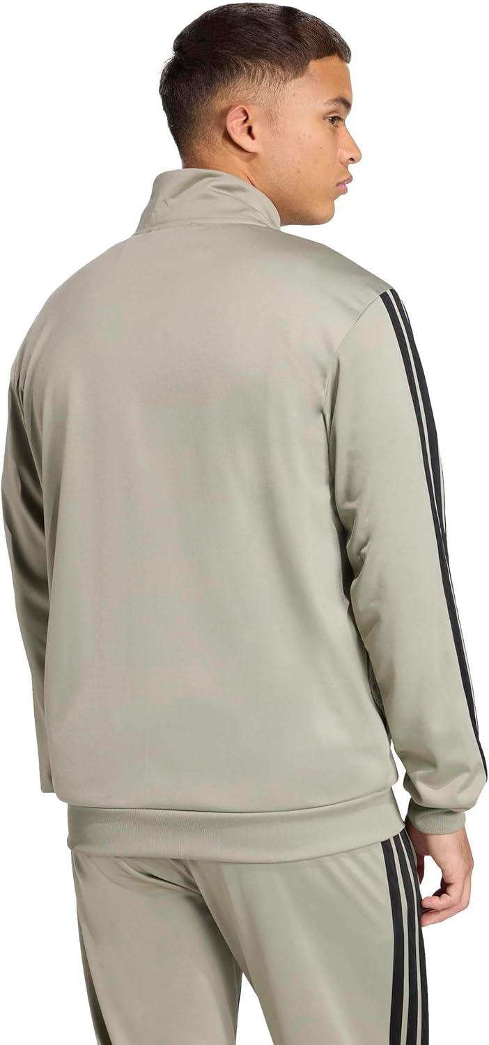 imageadidas Mens 3Stripes Tricot Track TopSilver Pebble