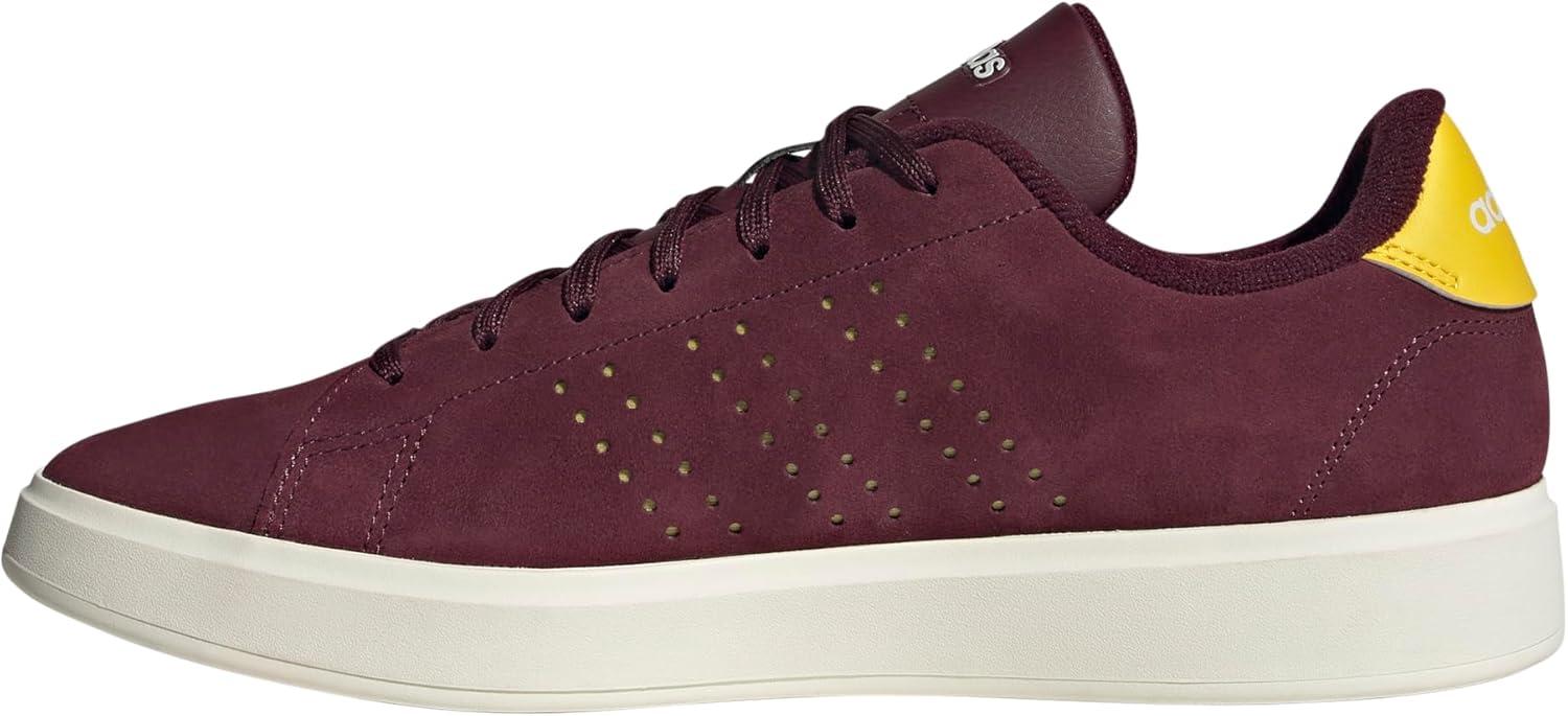 imageadidas Mens Advantage 20 Tennis ShoesMaroonUtility YellowOff White