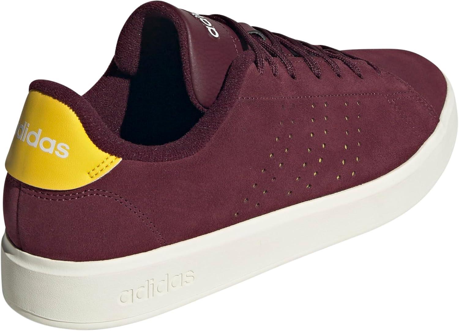 imageadidas Mens Advantage 20 Tennis ShoesMaroonUtility YellowOff White