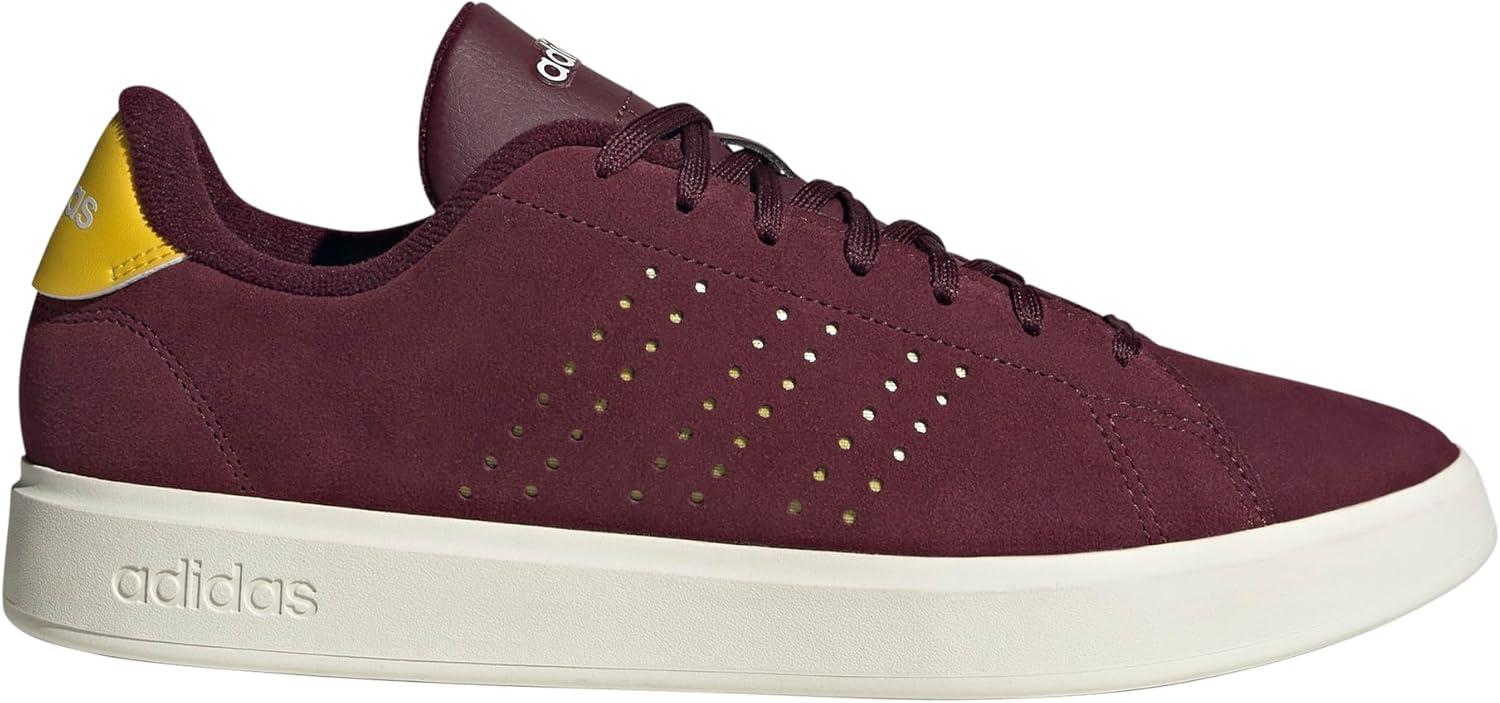 imageadidas Mens Advantage 20 Tennis ShoesMaroonUtility YellowOff White