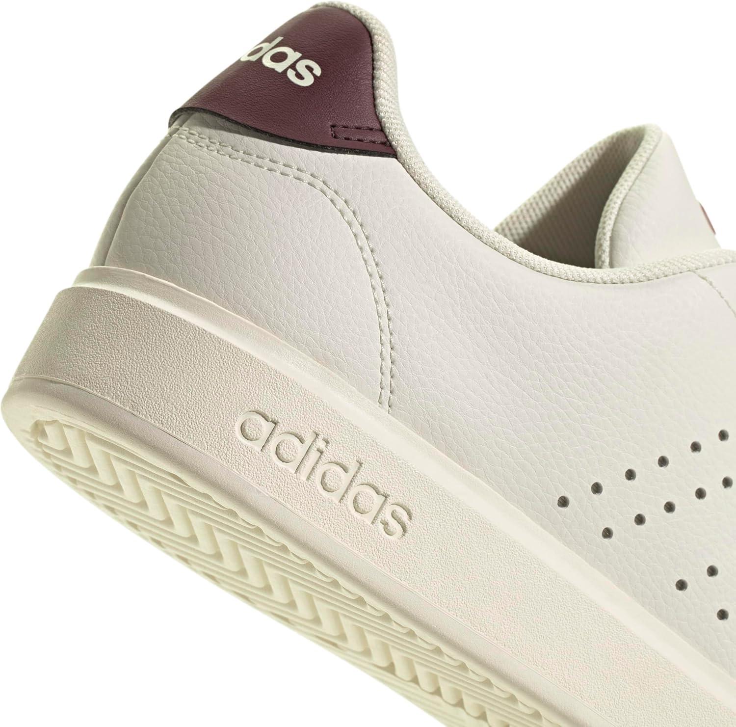 imageadidas Mens Advantage 20 Tennis ShoesOff WhiteOff WhiteAurora Ruby