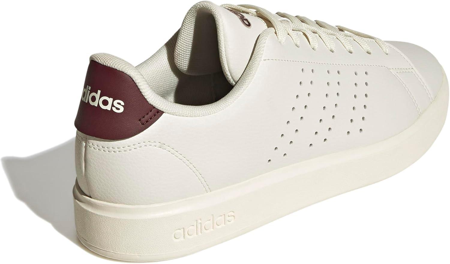 imageadidas Mens Advantage 20 Tennis ShoesOff WhiteOff WhiteAurora Ruby