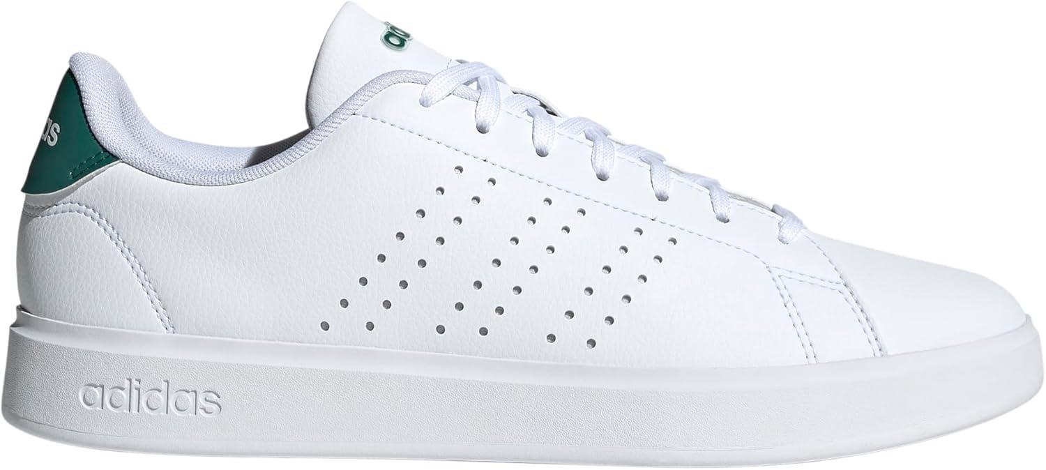imageadidas Mens Advantage 20 Tennis ShoesWhiteBlackCollegiate Green