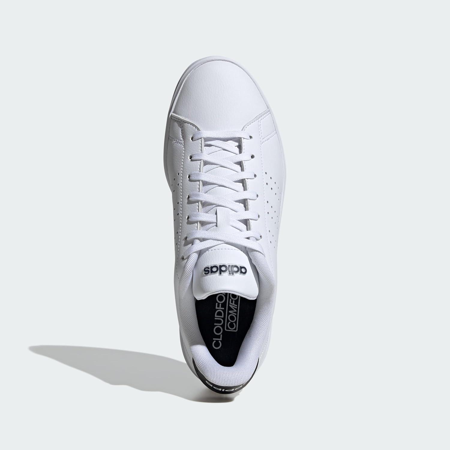 imageadidas Mens Advantage 20 Tennis ShoesWhiteBlackInk