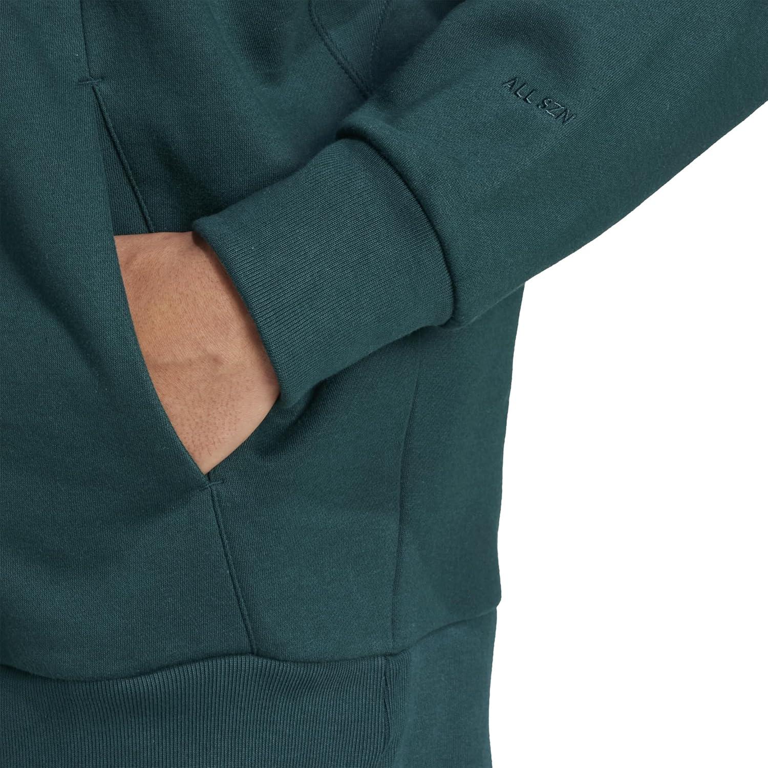 imageadidas Mens All Szn Fleece FullZip Hoodie SweatshirtAurora Ivy