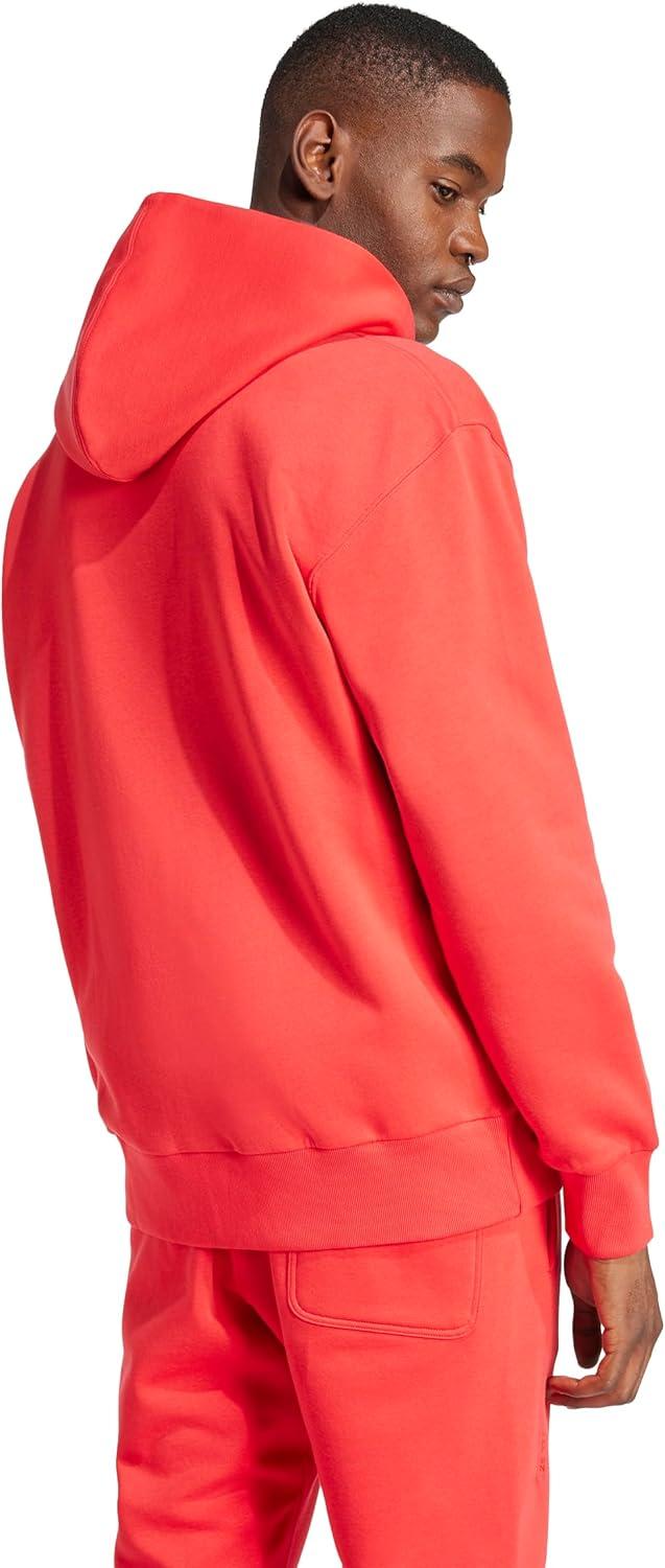 imageadidas Mens All Szn Fleece FullZip Hoodie SweatshirtPure Ruby