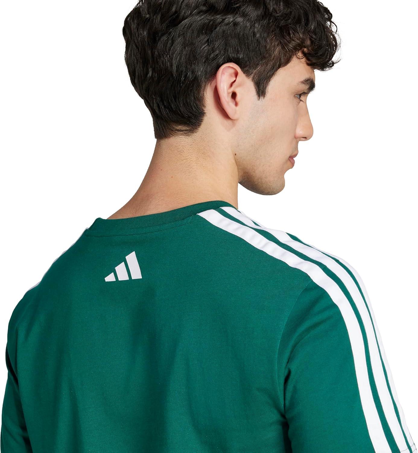 imageadidas Mens Codes Collegiate Linear Graphic TShirtCollegiate Green