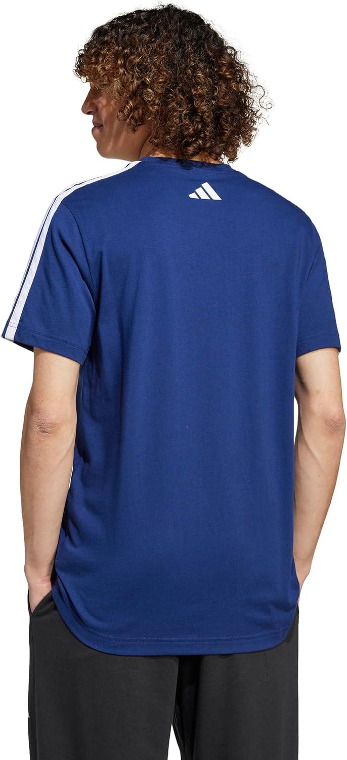 imageadidas Mens Codes Collegiate Linear Graphic TShirtDark Blue