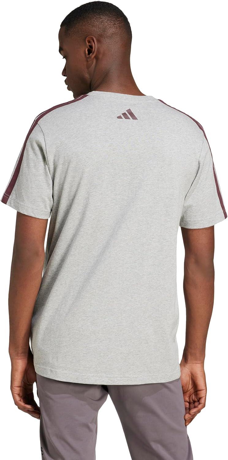 imageadidas Mens Codes Collegiate Linear Graphic TShirtMedium Grey Heather