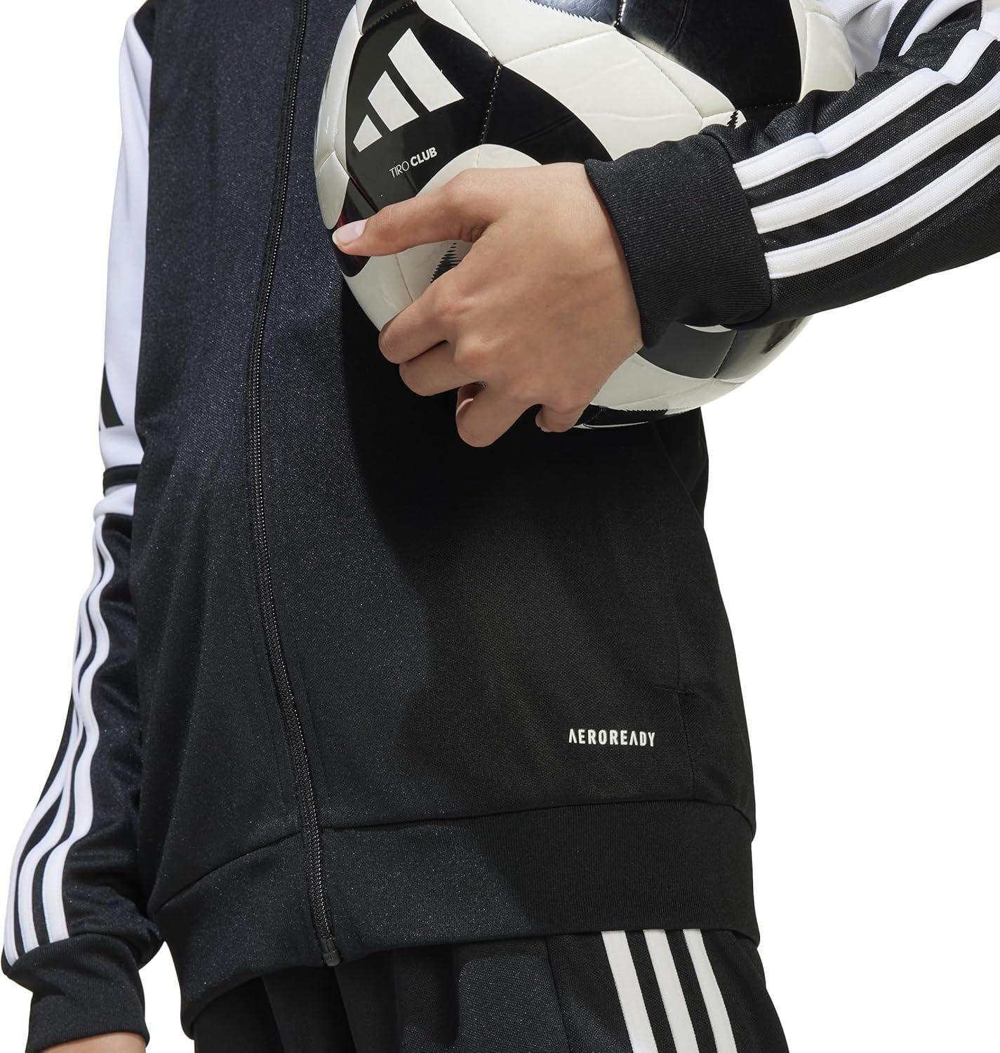 imageadidas Mens Designed for Training 3Stripes TShirtBlackWhite