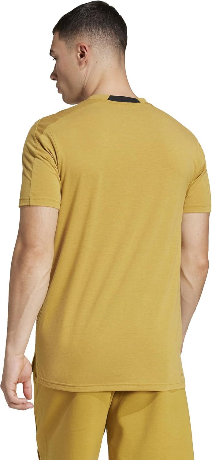 imageadidas Mens Designed for Training 3Stripes TShirtPreloved Bronze