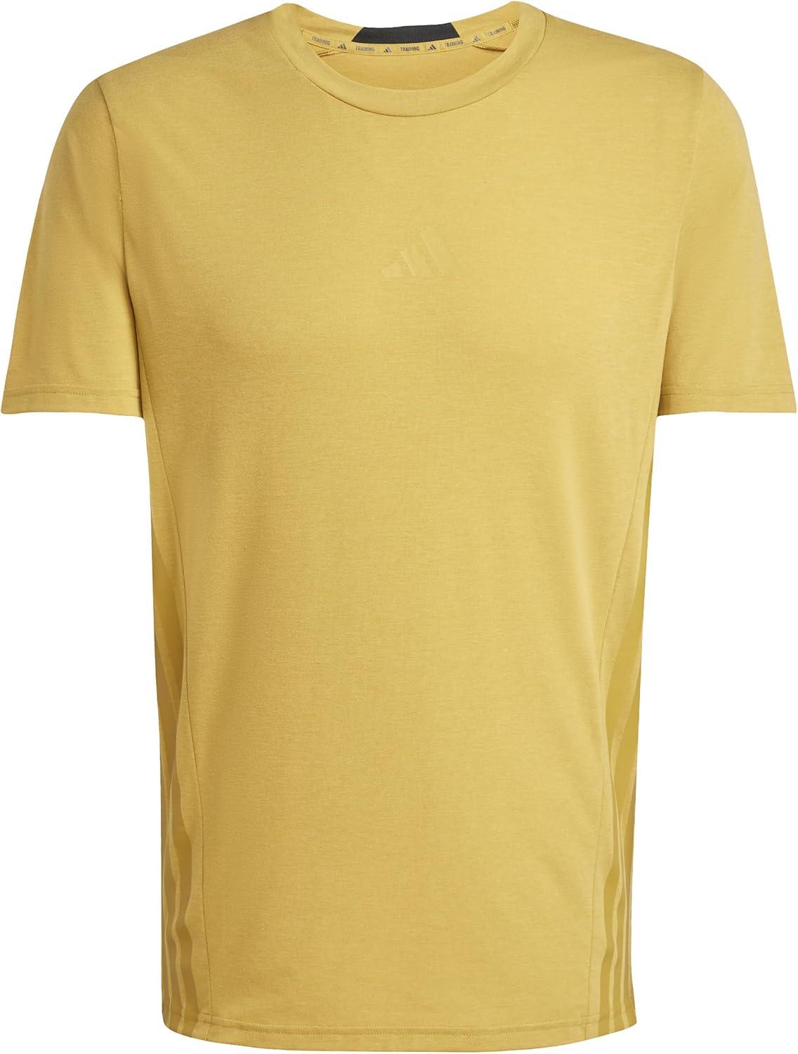 imageadidas Mens Designed for Training 3Stripes TShirtPreloved Bronze