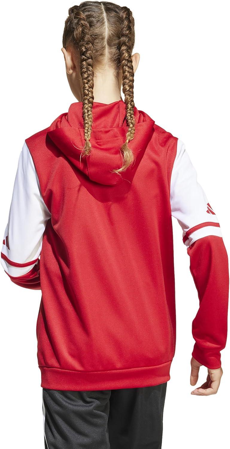 imageadidas Mens Designed for Training 3Stripes TShirtTeam Power RedWhite