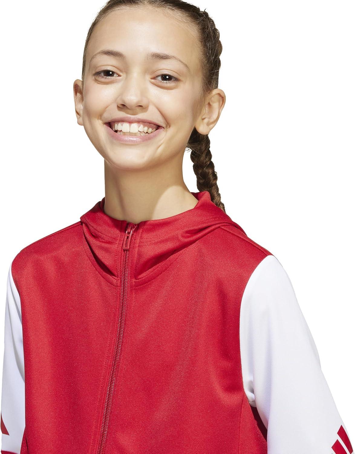 imageadidas Mens Designed for Training 3Stripes TShirtTeam Power RedWhite