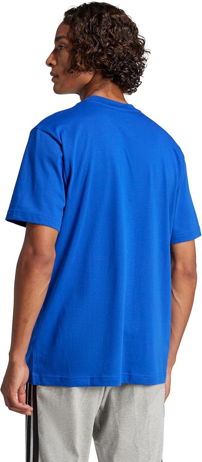 imageadidas Mens Essentials Small Logo Single Jersey TShirtTeam Royal BlueBlack