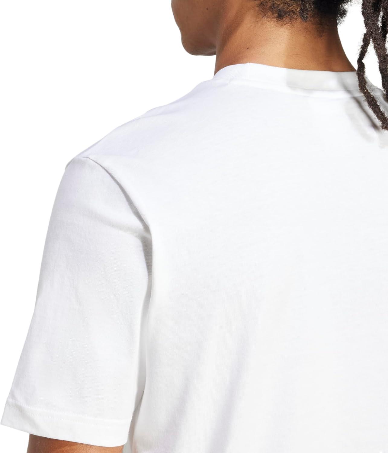 imageadidas Mens Essentials Small Logo Single Jersey TShirtWhiteBlack