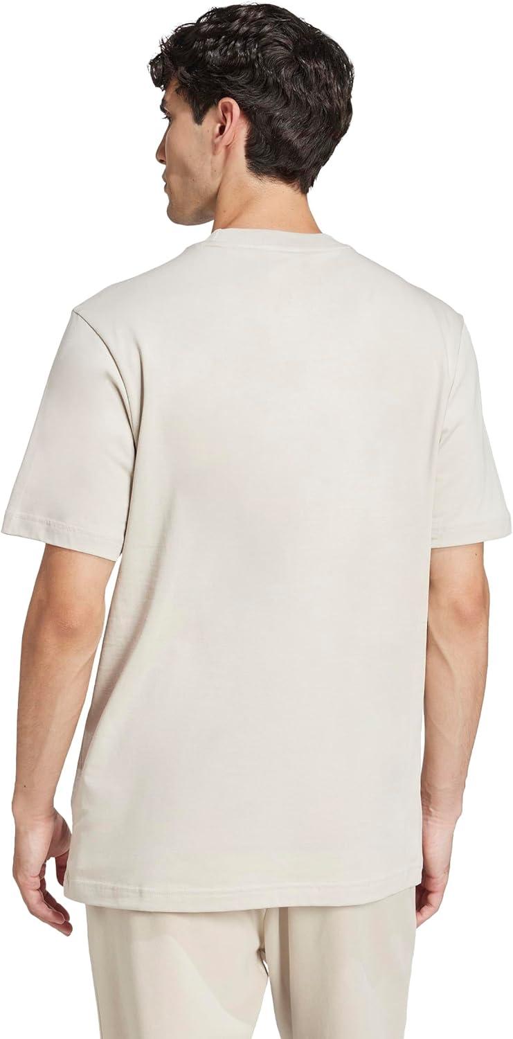 imageadidas Mens Essentials Small Logo Single Jersey TShirtWonder AluminaWhite