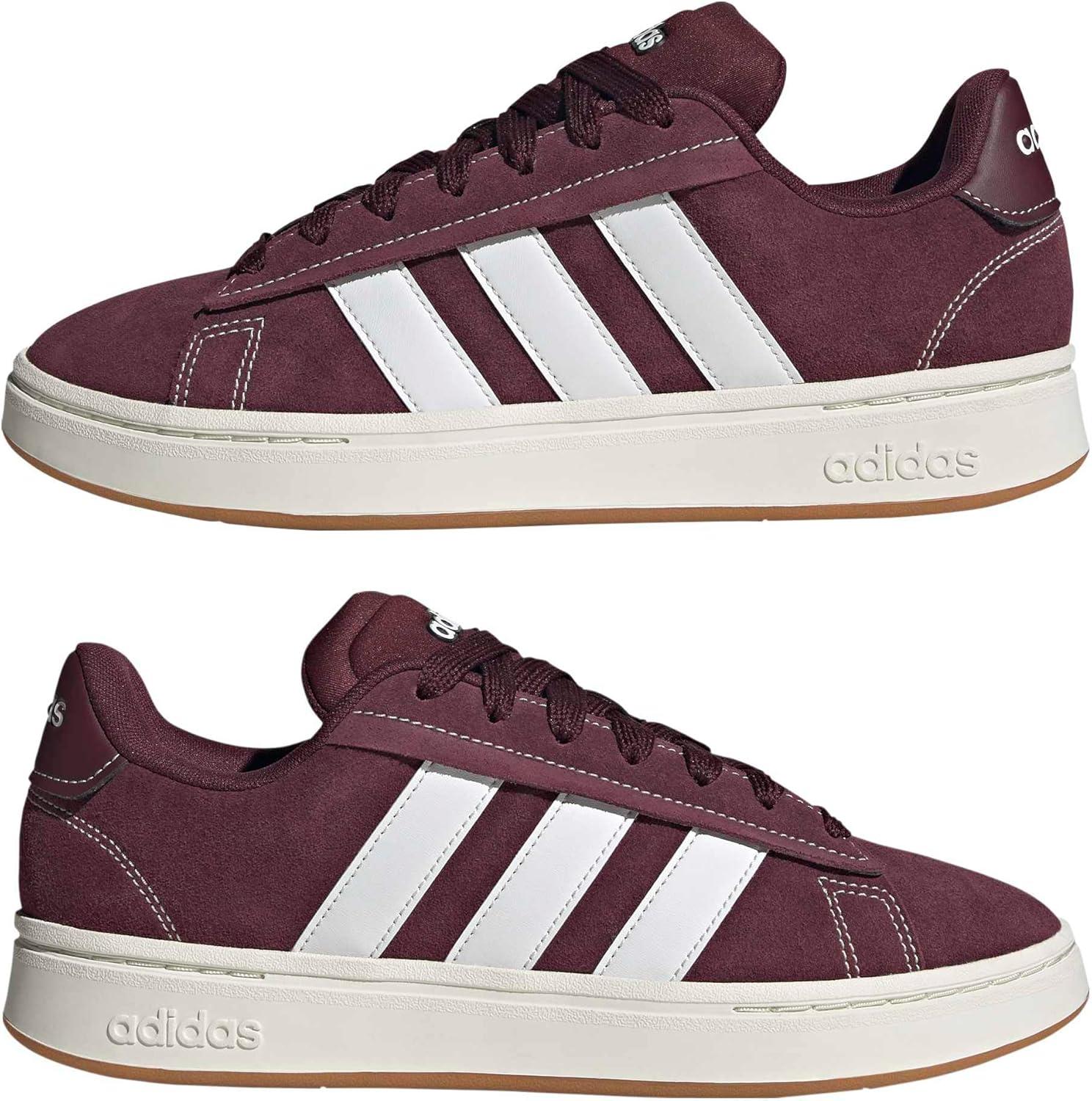 imageadidas Mens Grand Court Alpha ShoesMaroonWhiteGum