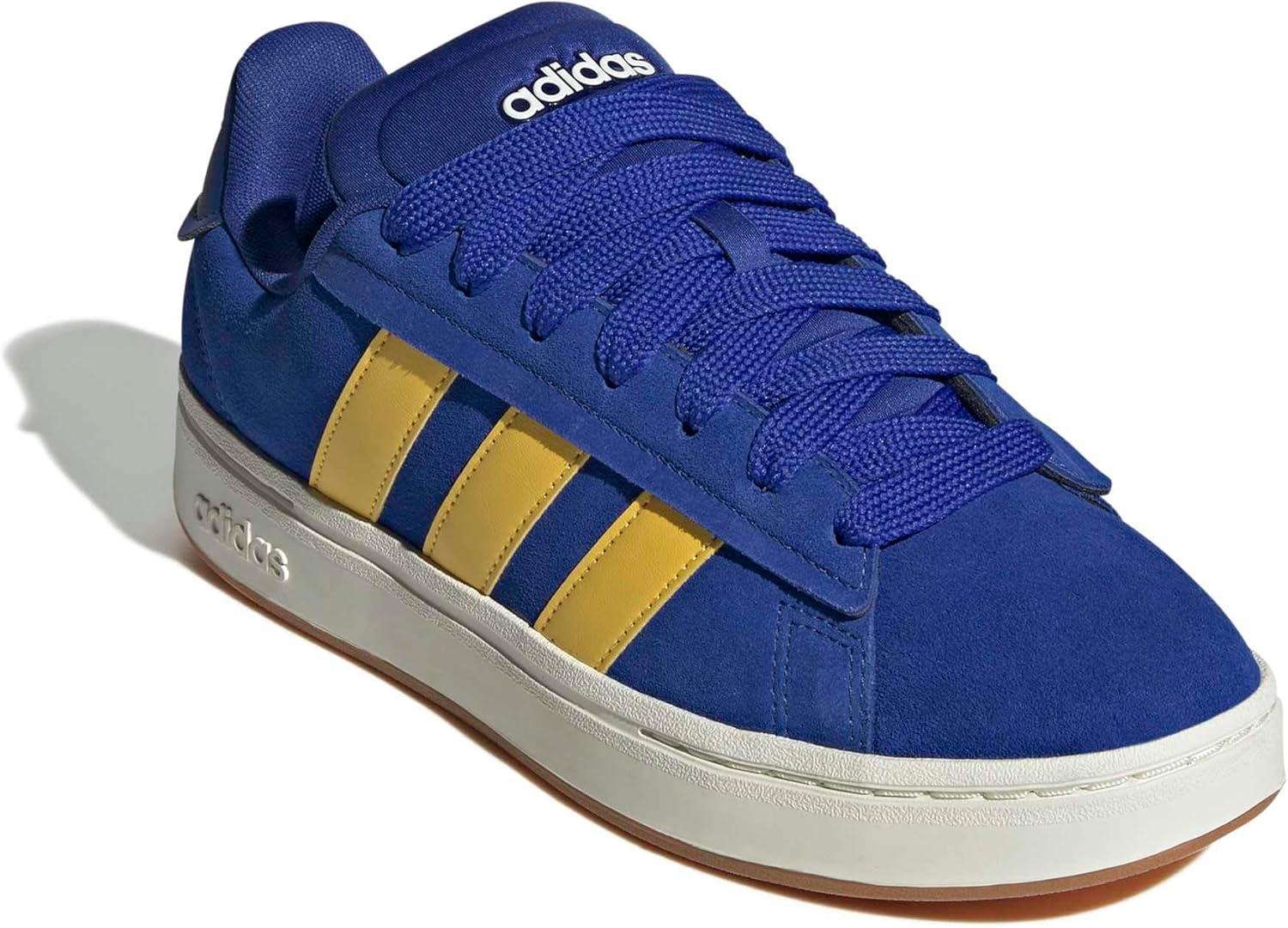 imageadidas Mens Grand Court Alpha ShoesSemi Lucid BlueUtility YellowOff White