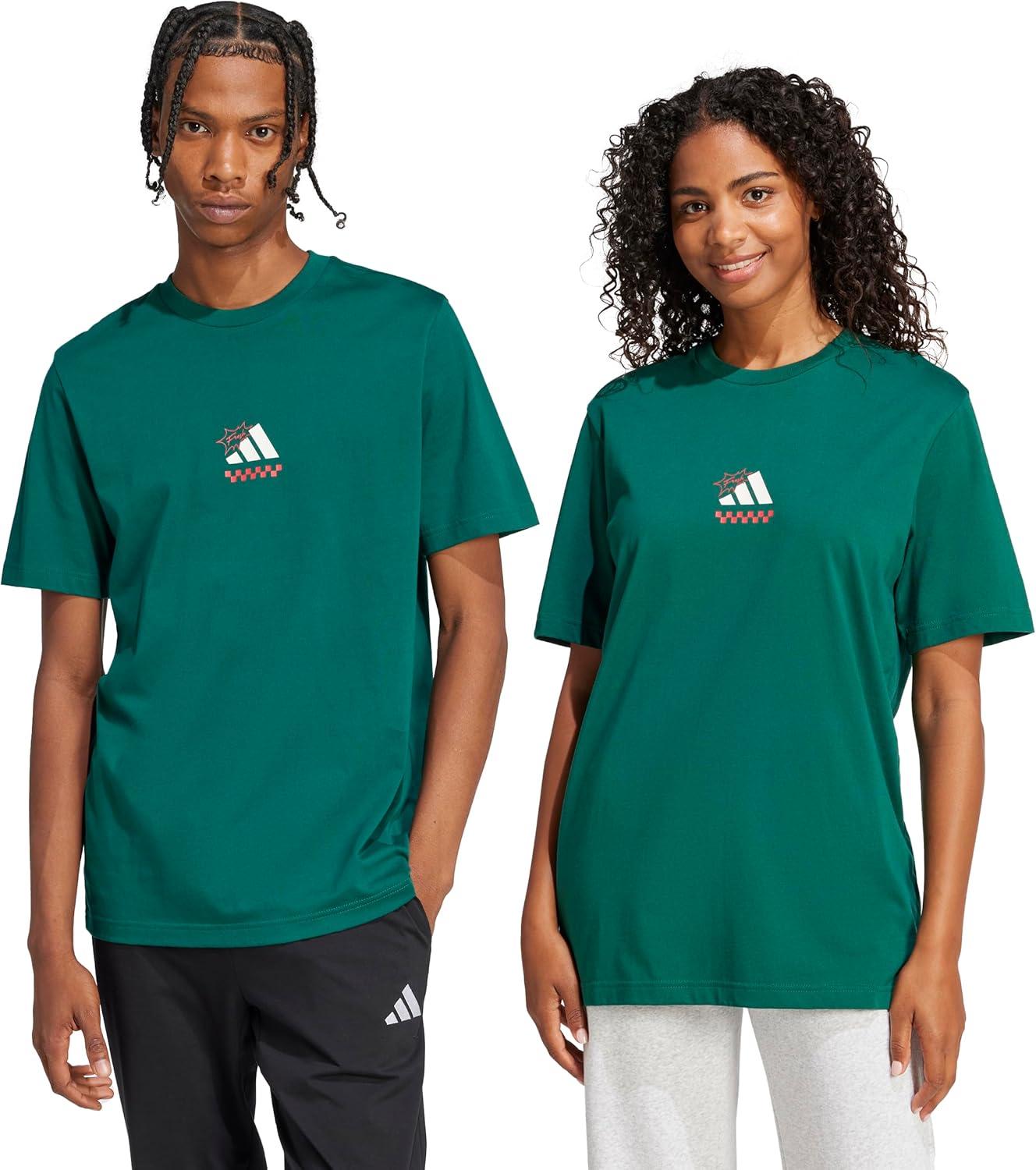 imageadidas Mens Lounge Pizza Graphic TShirtCollegiate Green