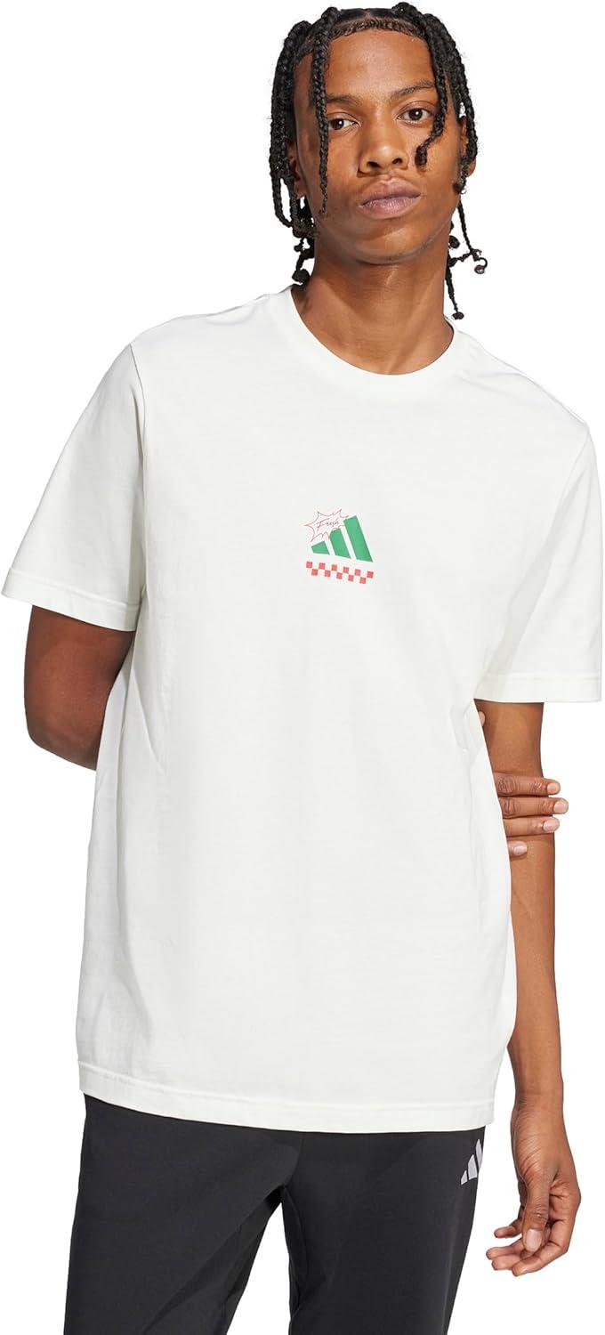 imageadidas Mens Lounge Pizza Graphic TShirtOffwhite
