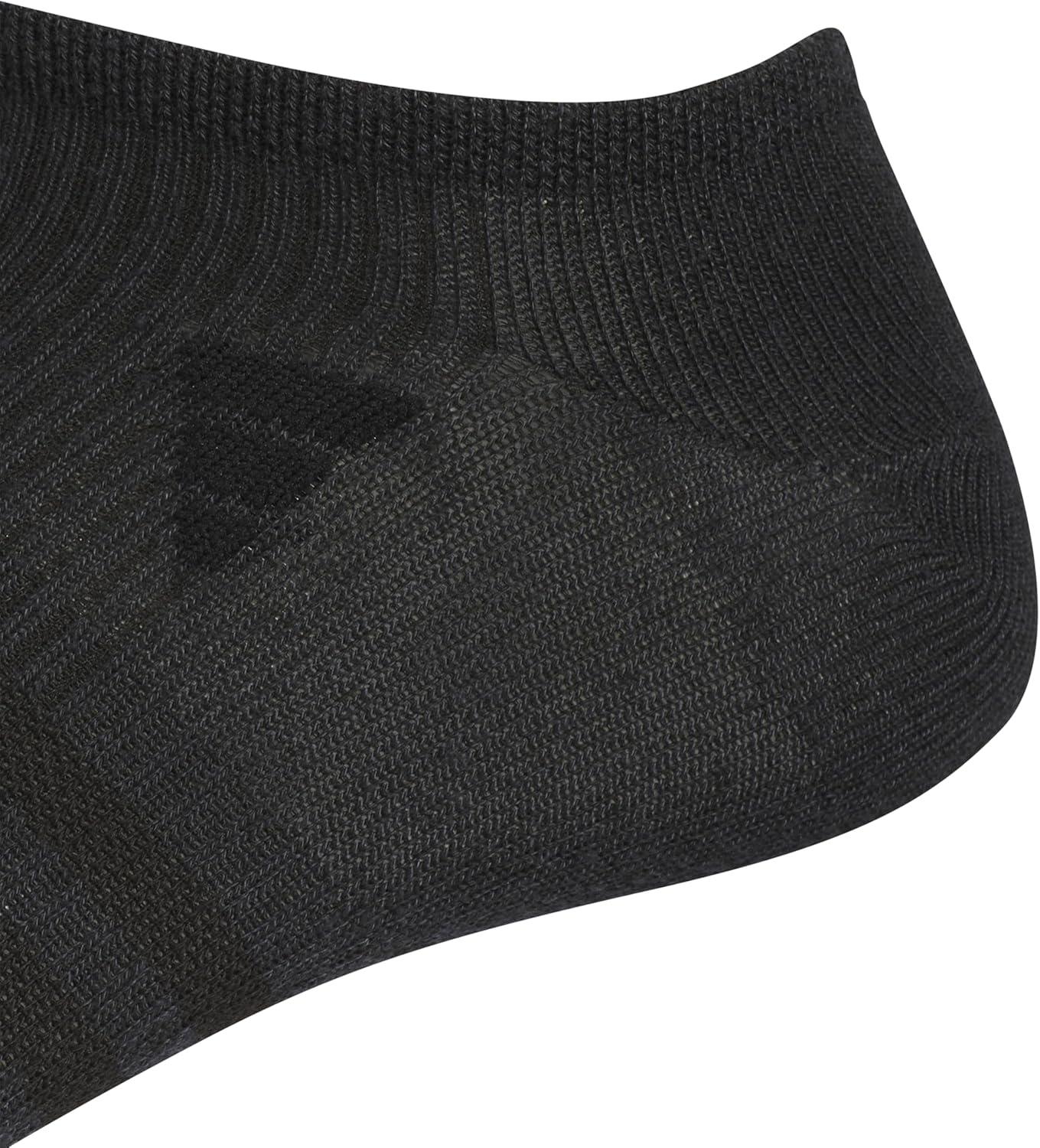 imageadidas Mens Superlite No Show Socks 6Pair Pack Low Profile Below AnkleBlackNight Grey