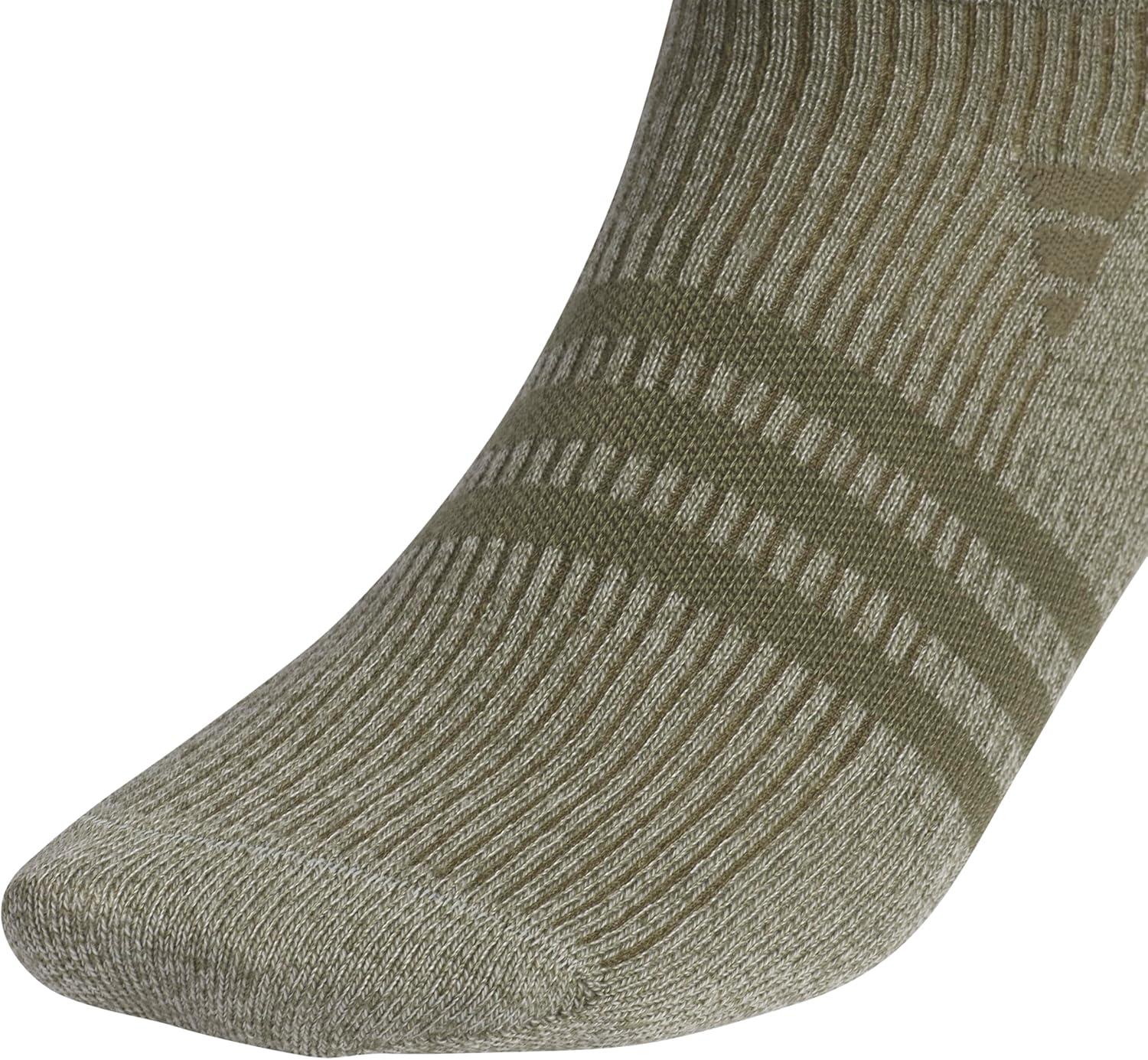 imageadidas Mens Superlite No Show Socks 6Pair Pack Low Profile Below AnkleOff WhitePutty GreyOlive Strata Green