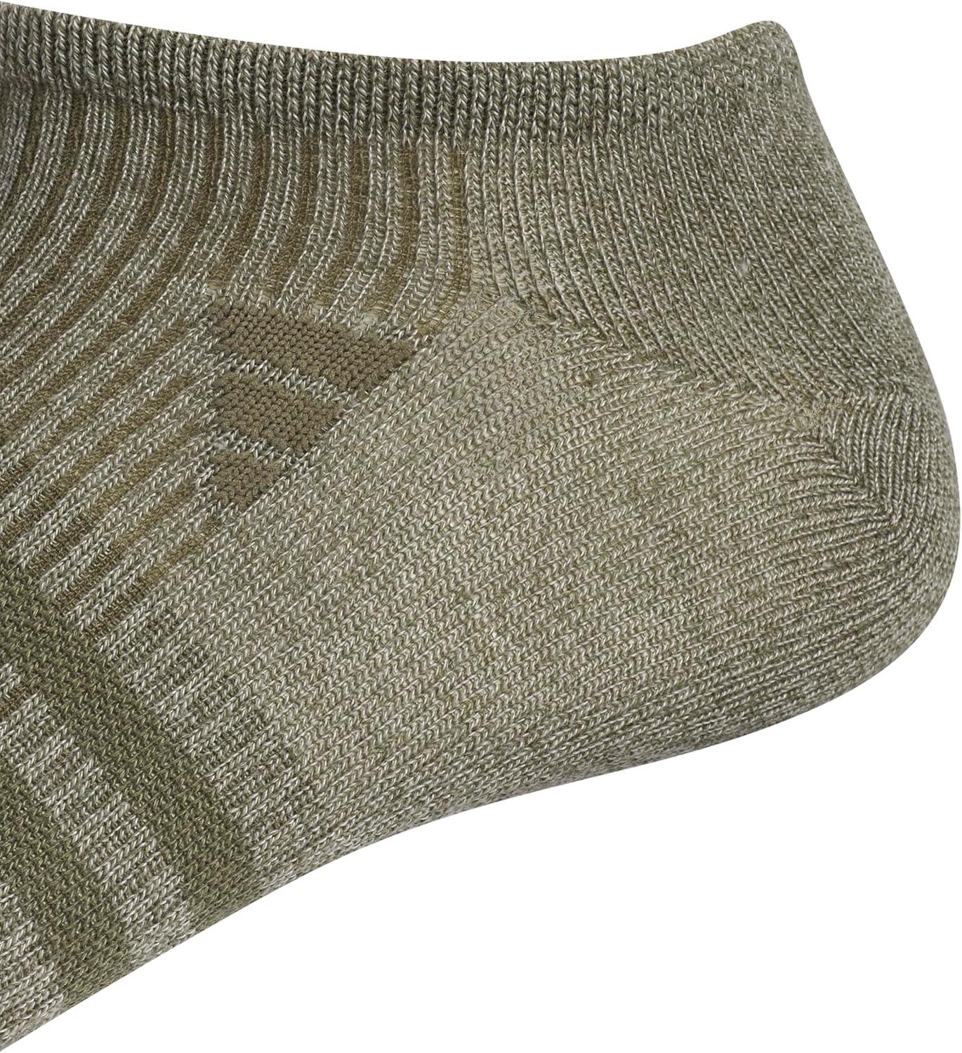 imageadidas Mens Superlite No Show Socks 6Pair Pack Low Profile Below AnkleOff WhitePutty GreyOlive Strata Green