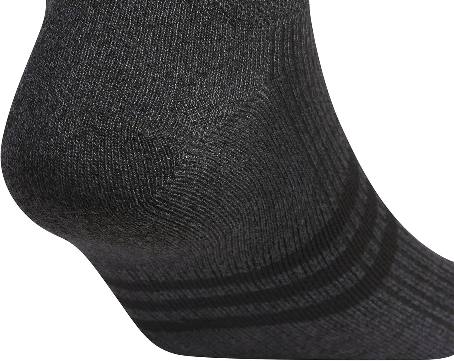 imageadidas Mens Superlite No Show Socks 6Pair Pack Low Profile Below AnkleOnix GreyBlack
