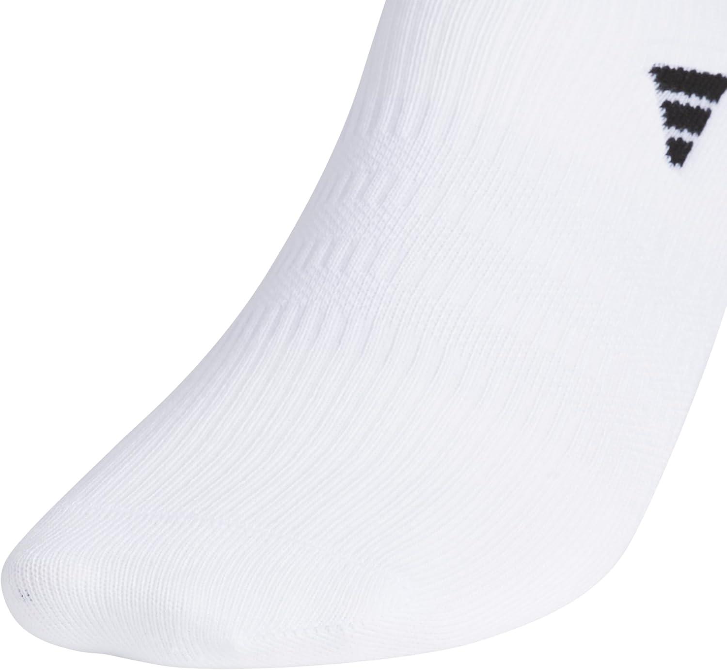imageadidas Mens Superlite No Show Socks 6Pair Pack Low Profile Below AnkleWhiteBlack