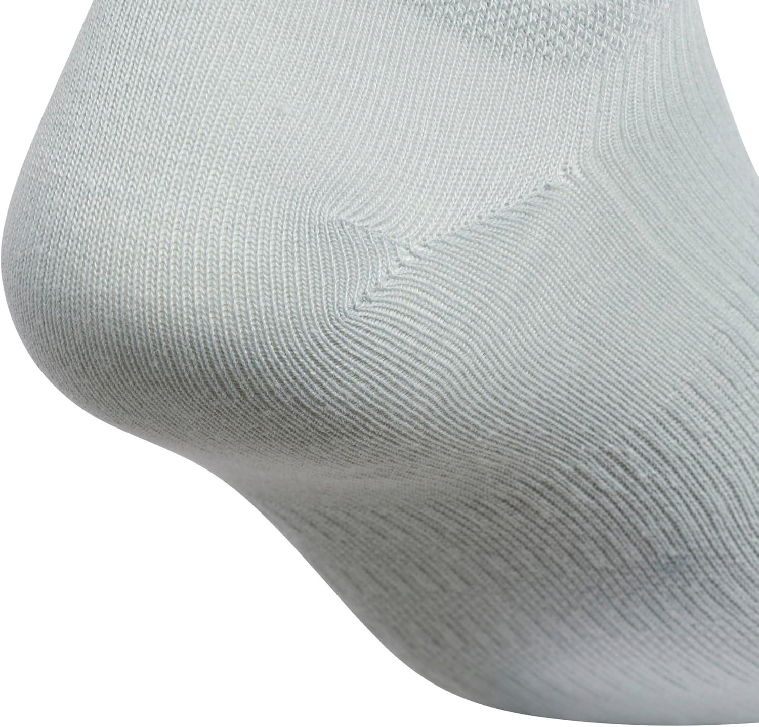 imageadidas Mens Superlite No Show Socks 6Pair Pack Low Profile Below AnkleWonder Sage GreenGrey Six