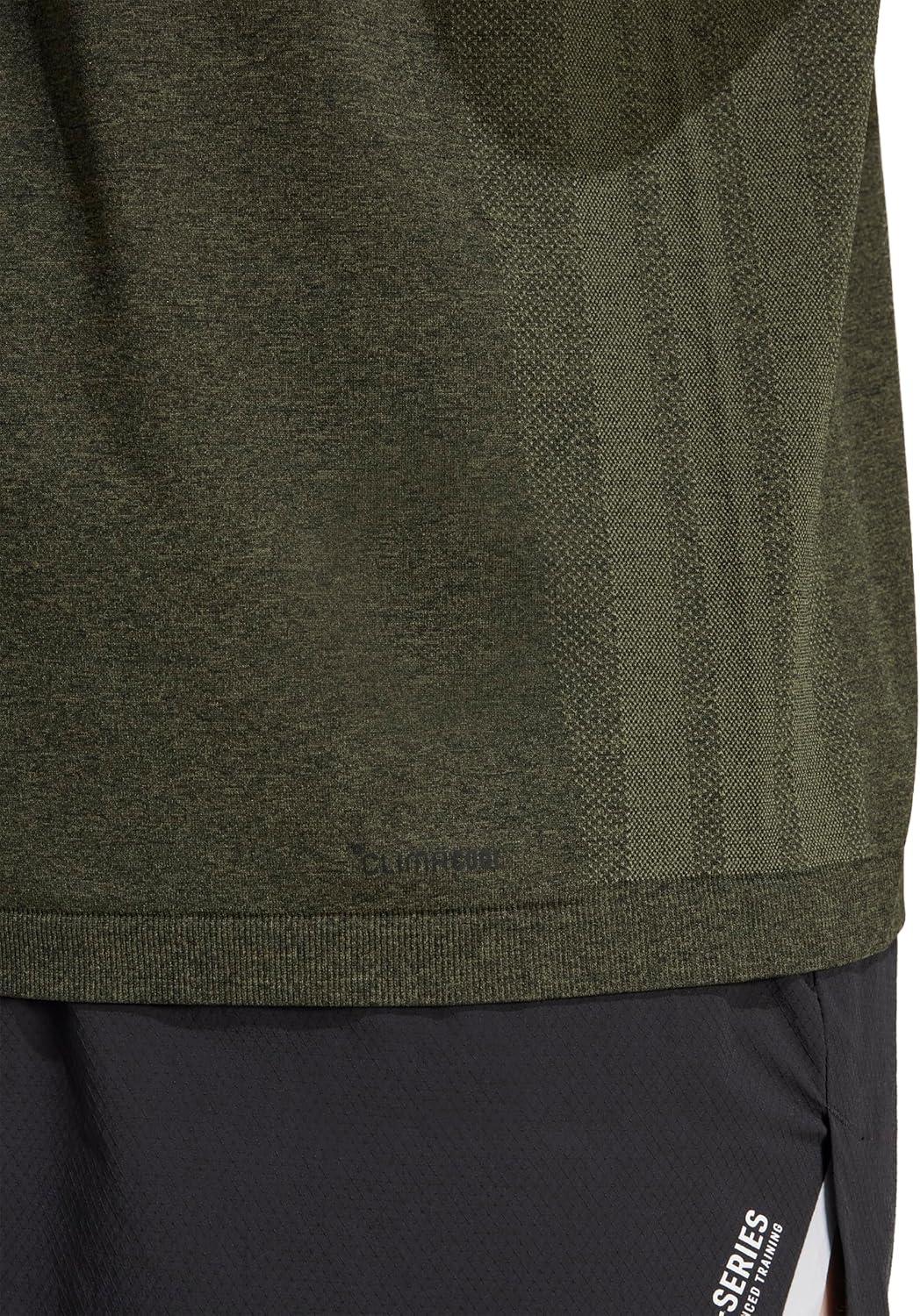 imageadidas Mens Train Essentials Structure Crew Neck Short Sleeve Casual Tops Casual  GreenOlive StrataGrey