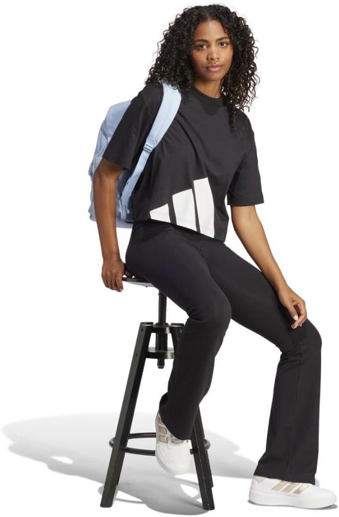 imageadidas Originals Womens Essentials Big Logo Boyfriend TShirtBlackWhite