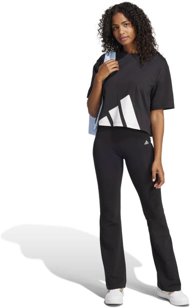 imageadidas Originals Womens Essentials Big Logo Boyfriend TShirtBlackWhite