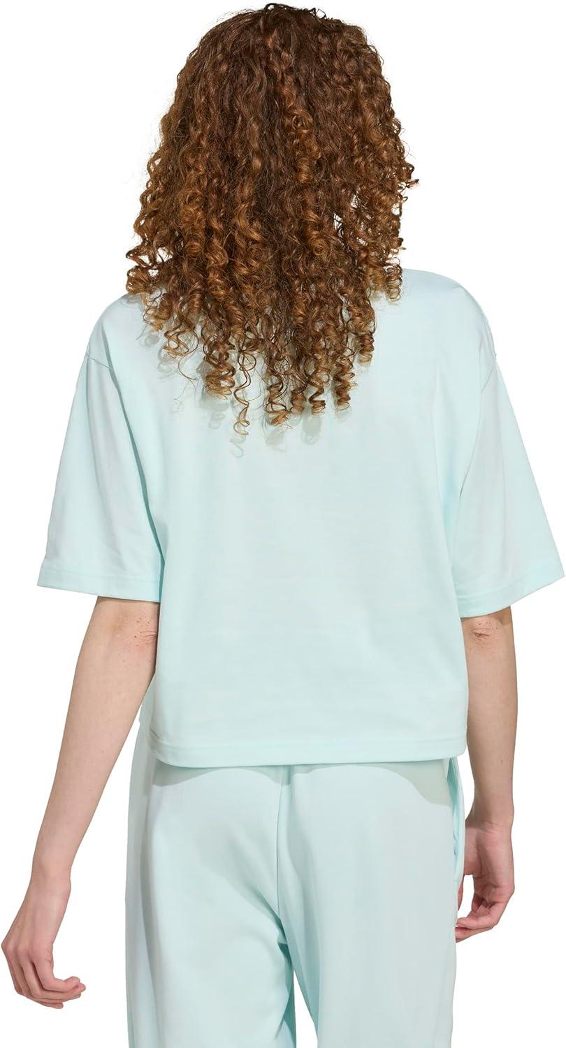 imageadidas Originals Womens Essentials Big Logo Boyfriend TShirtHalo MintFlash Aqua