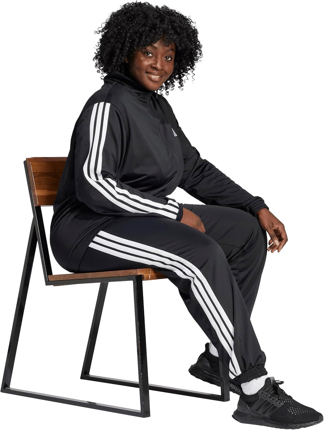 imageadidas Originals Womens Tricot 3Stripes Track PantsBlackWhite
