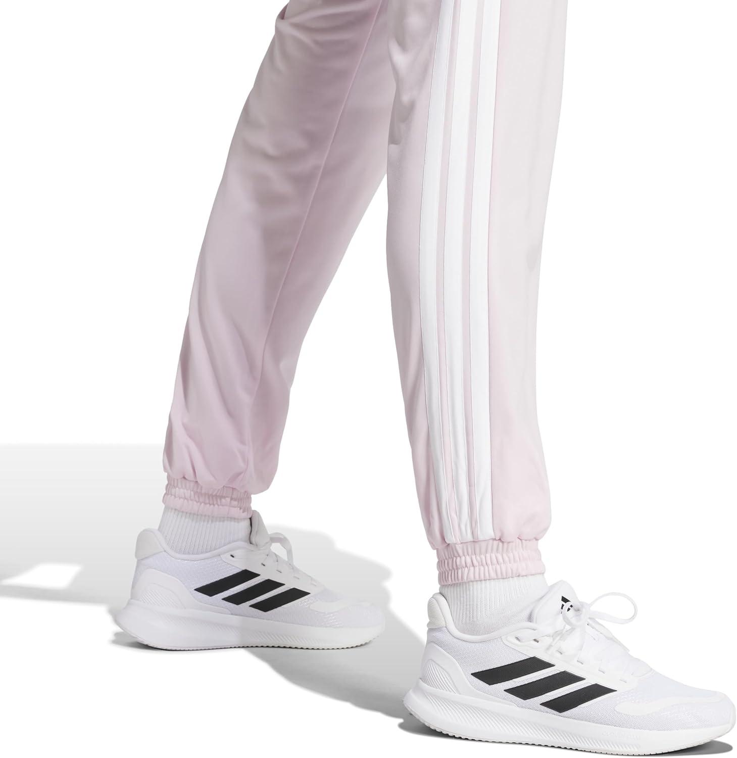 imageadidas Originals Womens Tricot 3Stripes Track PantsClear Pink