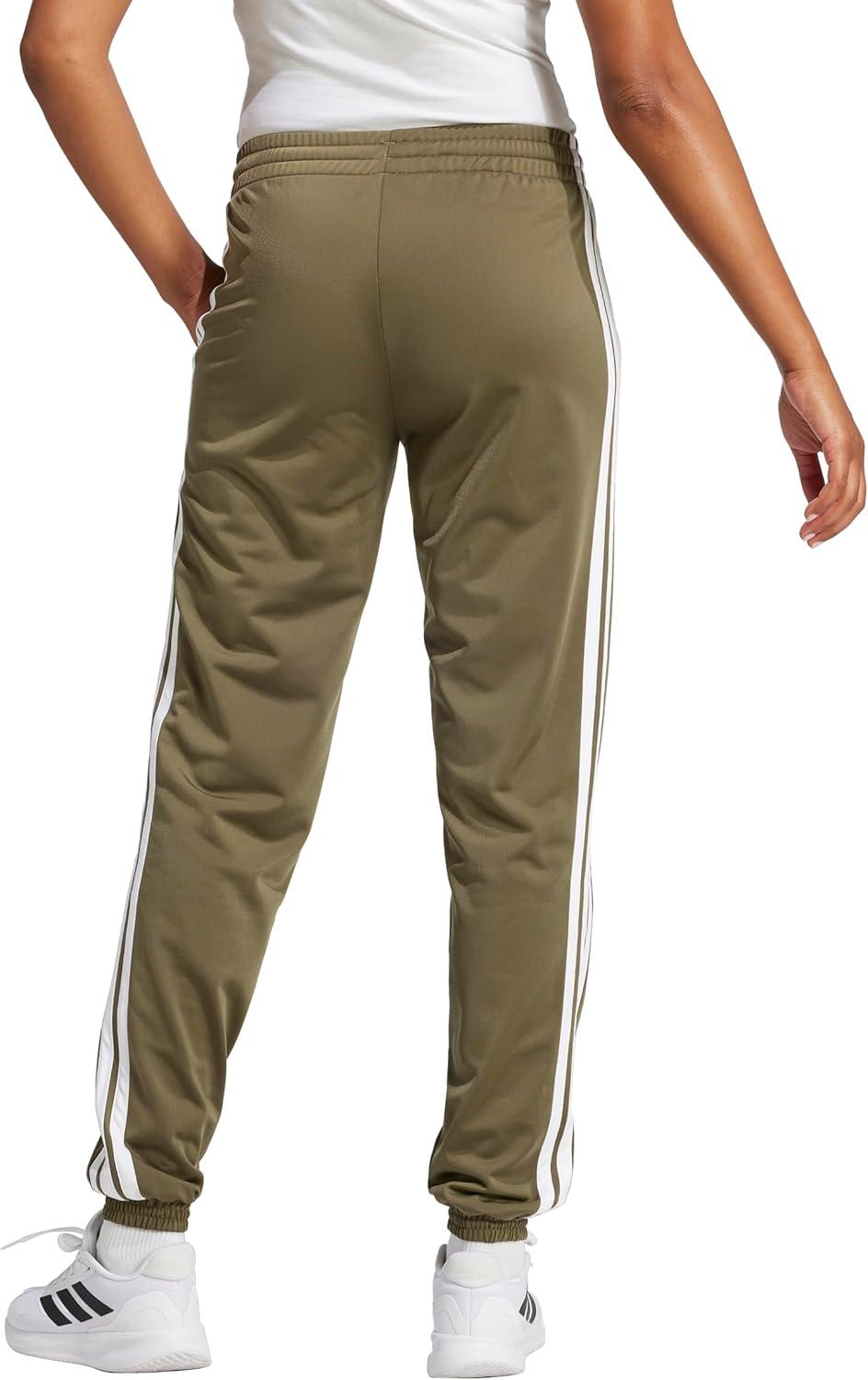 imageadidas Originals Womens Tricot 3Stripes Track PantsOlive StrataWhite