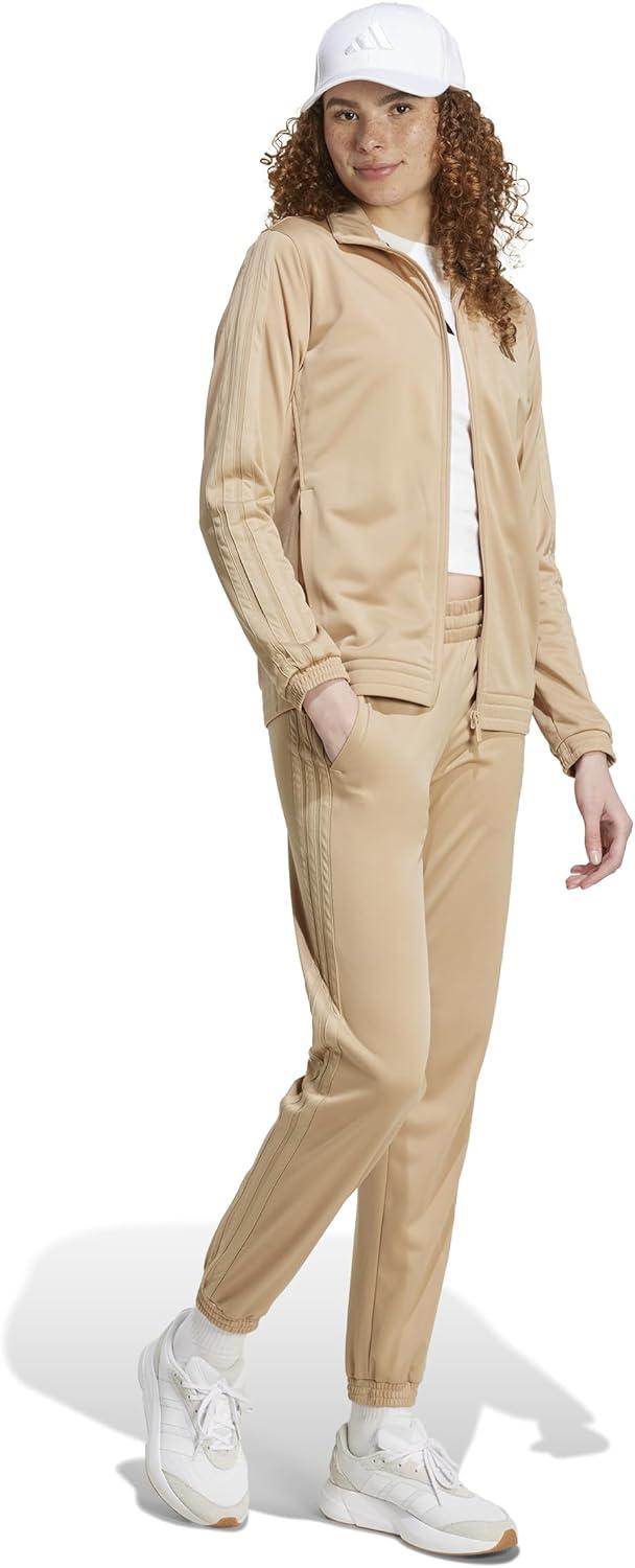 imageadidas Originals Womens Tricot 3Stripes Track PantsWarm Sandstone