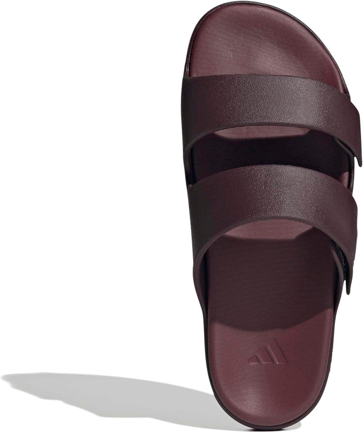 imageadidas UnisexAdult Znscape Slide SandalMaroonShadow RedMaroon