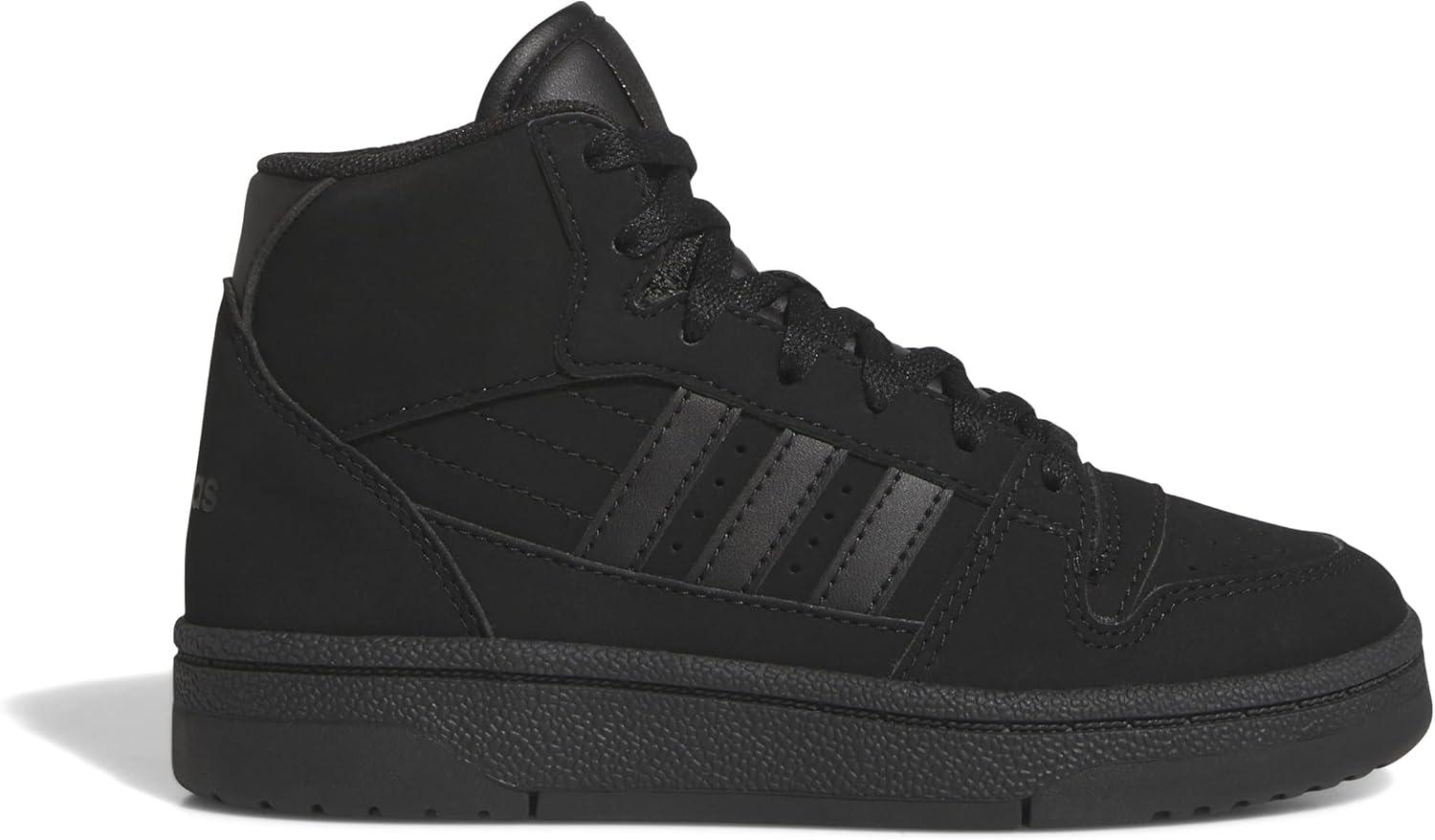 imageadidas UnisexChild Break Start Mid Top SneakerBlackBlackBlack