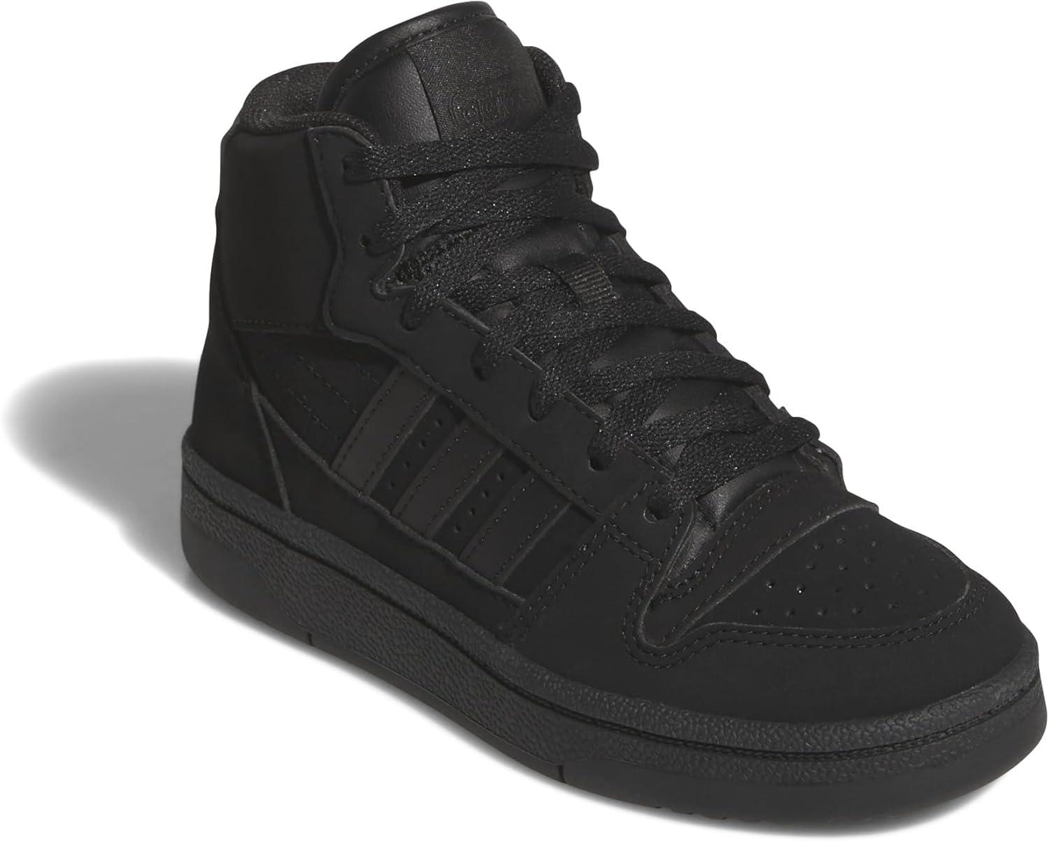 imageadidas UnisexChild Break Start Mid Top SneakerBlackBlackBlack