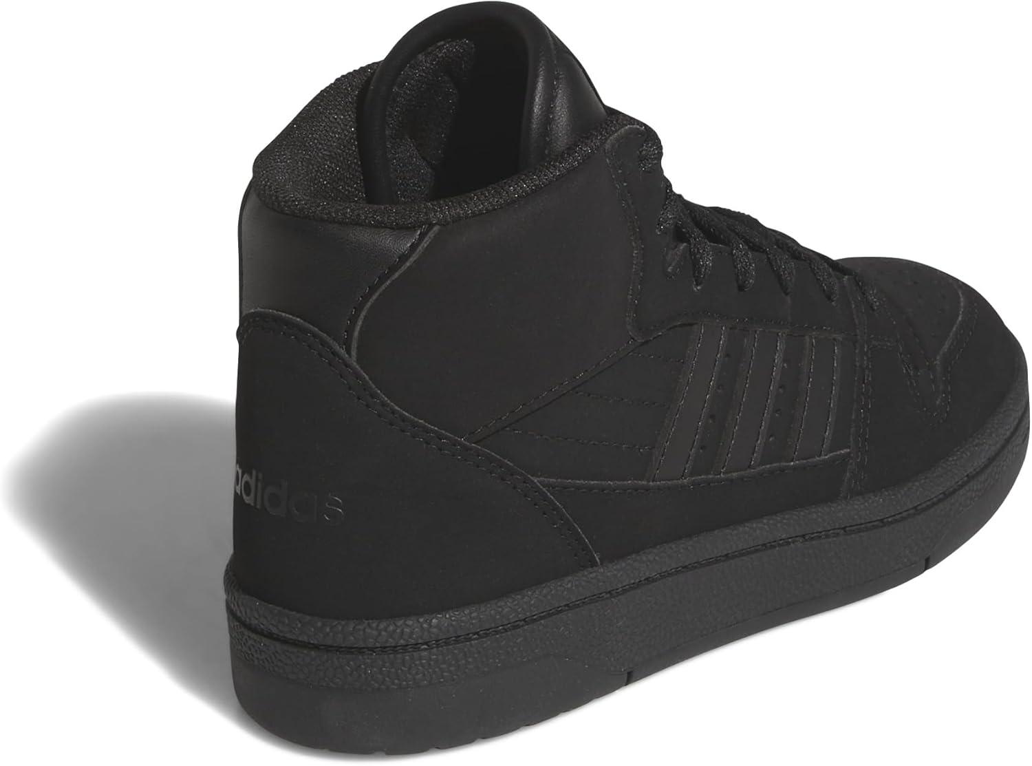 imageadidas UnisexChild Break Start Mid Top SneakerBlackBlackBlack