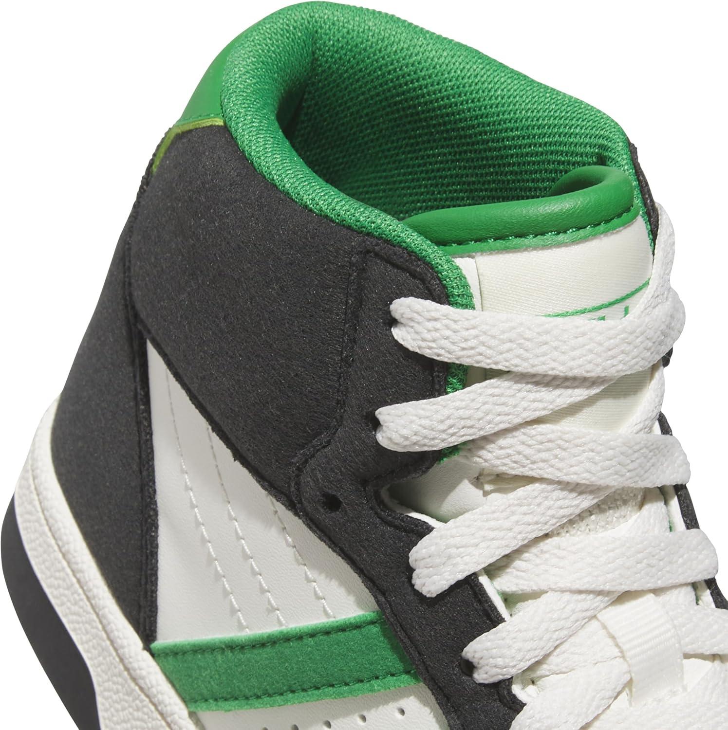 imageadidas UnisexChild Break Start Mid Top SneakerBlackGreenCloud White
